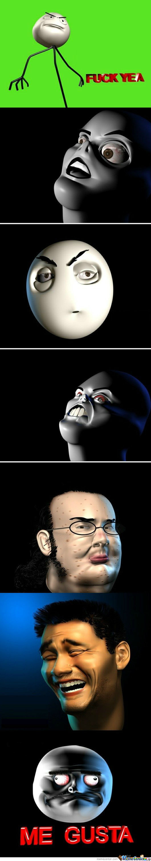 3D Rage Comics - meme
