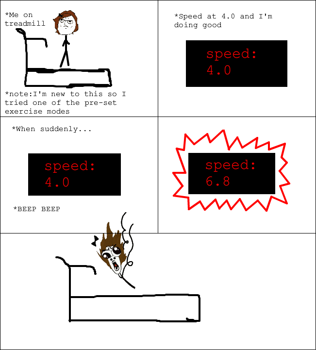 treadmill speed - meme