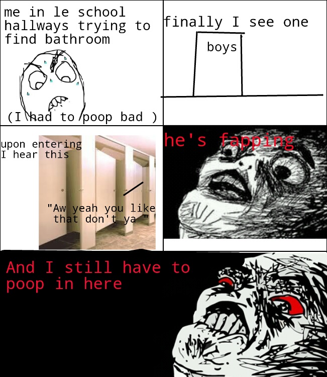 Bathroom fappers - meme