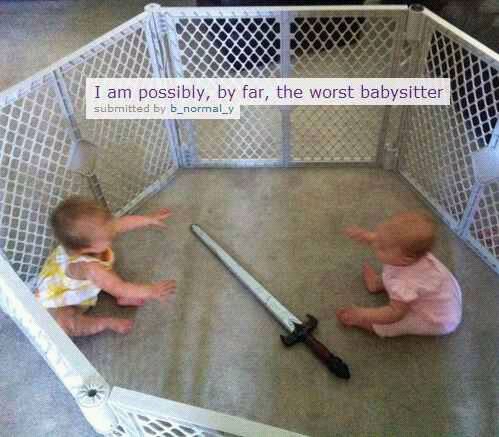 worst babysitter by far - meme