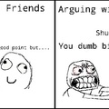 Arguing and stuff.. and stuff...